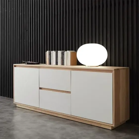 Three-Door Oak Sideboard