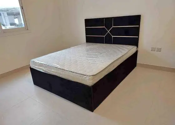 Upholstered Storage Bed in Black